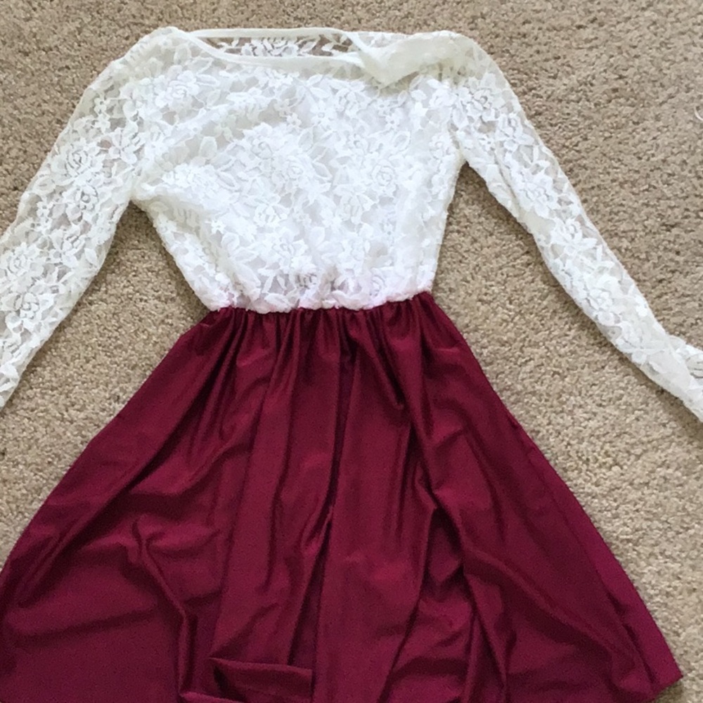 Lace prom dress